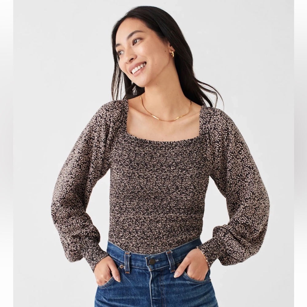 [FAHERTY] “Beatrice” Smocked Top